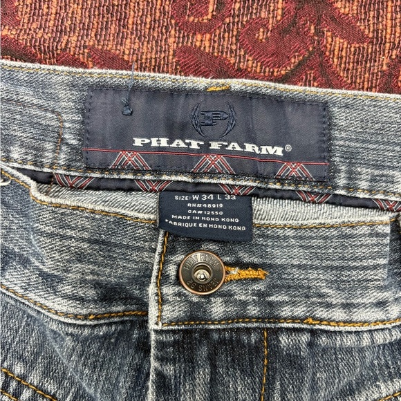 Y2K Super Baggy Phat Farm Jeans - Picture 3 of 4